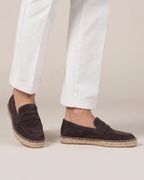 Coffee Suède Riviera Espadrille