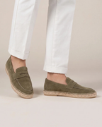 Olive Suède Riviera Espadrille