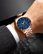 Precision Chronograph Steel Watch