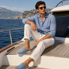 Blue Croco Mule Yacht | LIMITED EDITION