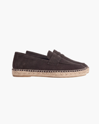 Coffee Suède Riviera Espadrille