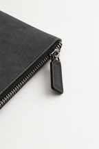 Alcantara Clutch Bag Dark Gray