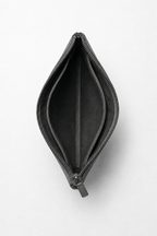 Alcantara Clutch Bag Dark Gray