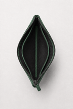 Alcantara Clutch Bag Midnight Green
