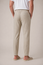 Linen Bayside Trousers Beige