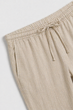 Linen Bayside Trousers Beige