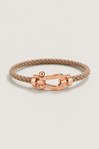 Aurelio Bracelet Light Brown / Rose Gold