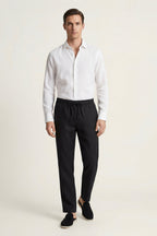 Pisa Linen Set Long Sleeve White/Black