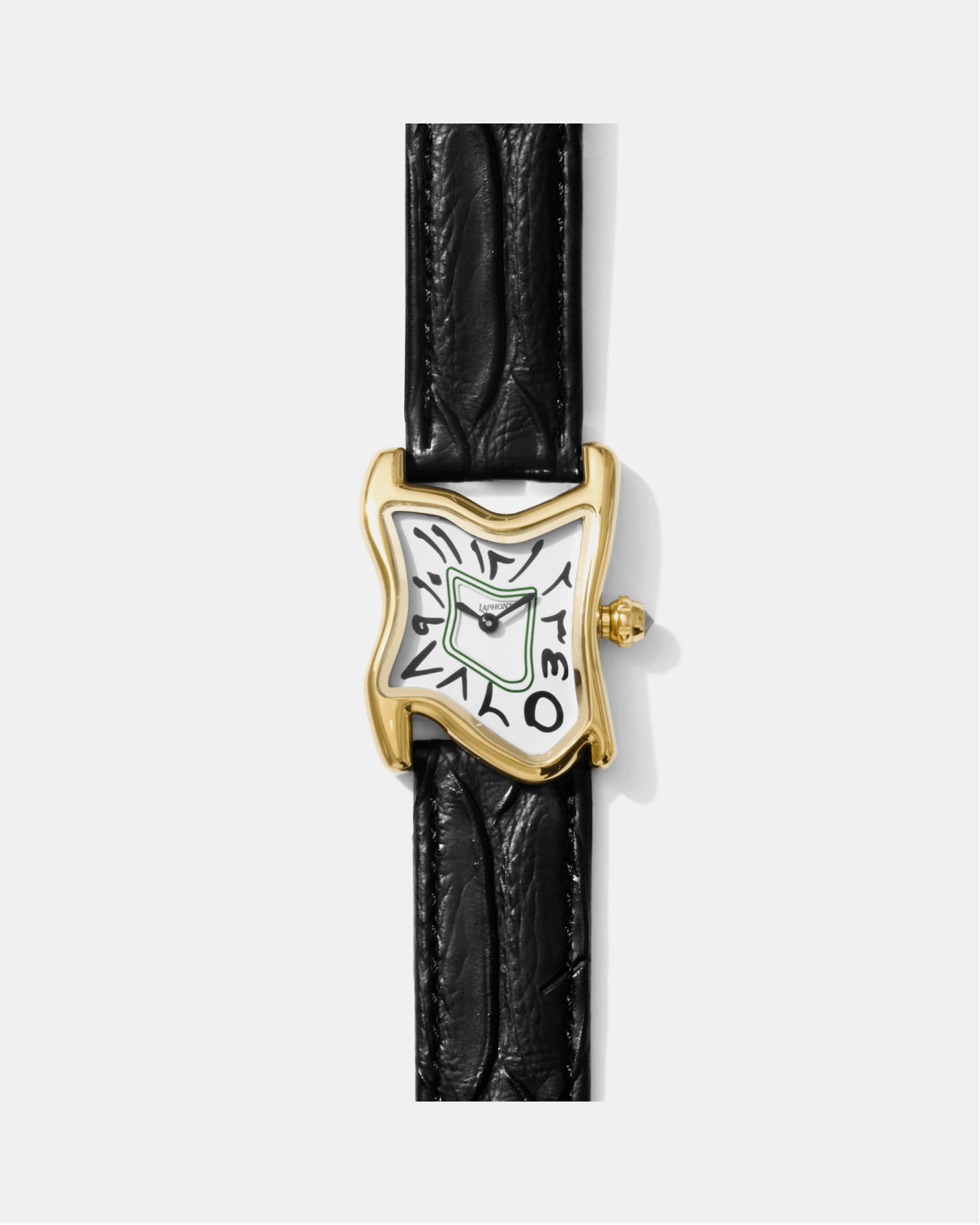 Square Melting Watch Small Gold
