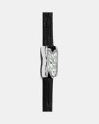 Square Melting Watch Large Silver