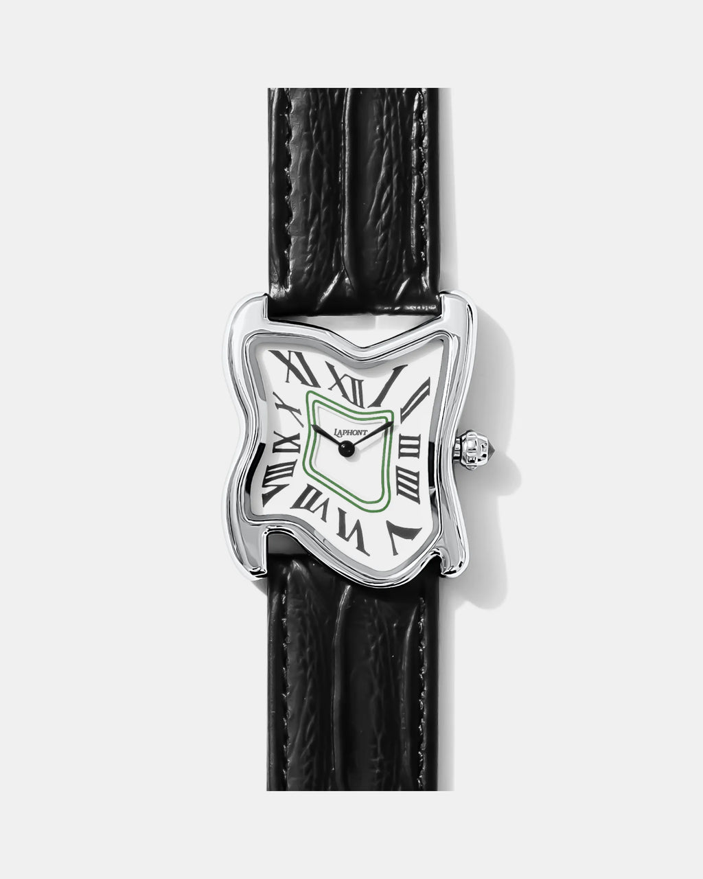 Square Melting Watch Large Silver