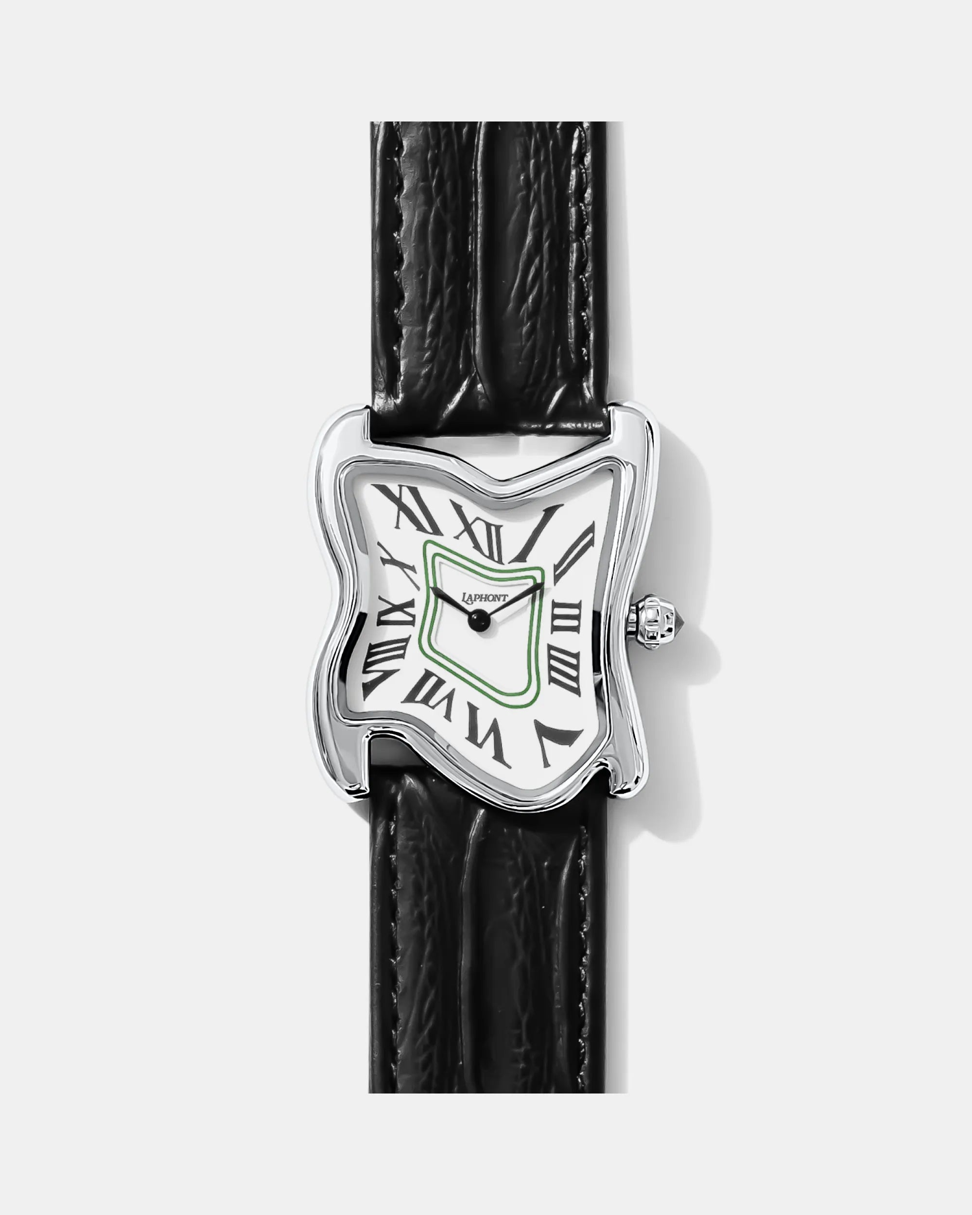 Square Melting Watch Large Silver