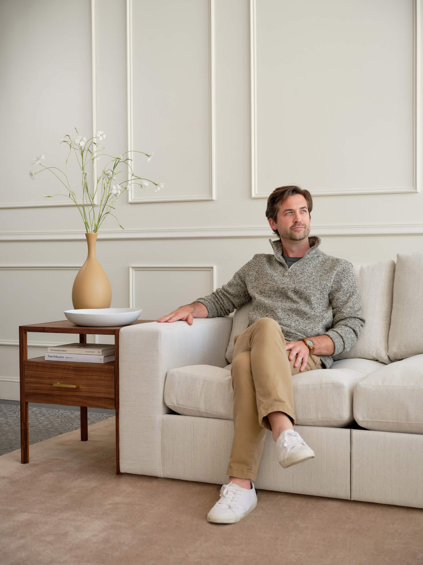 Rio Plush Modular Corner Sectional in Natural Latex