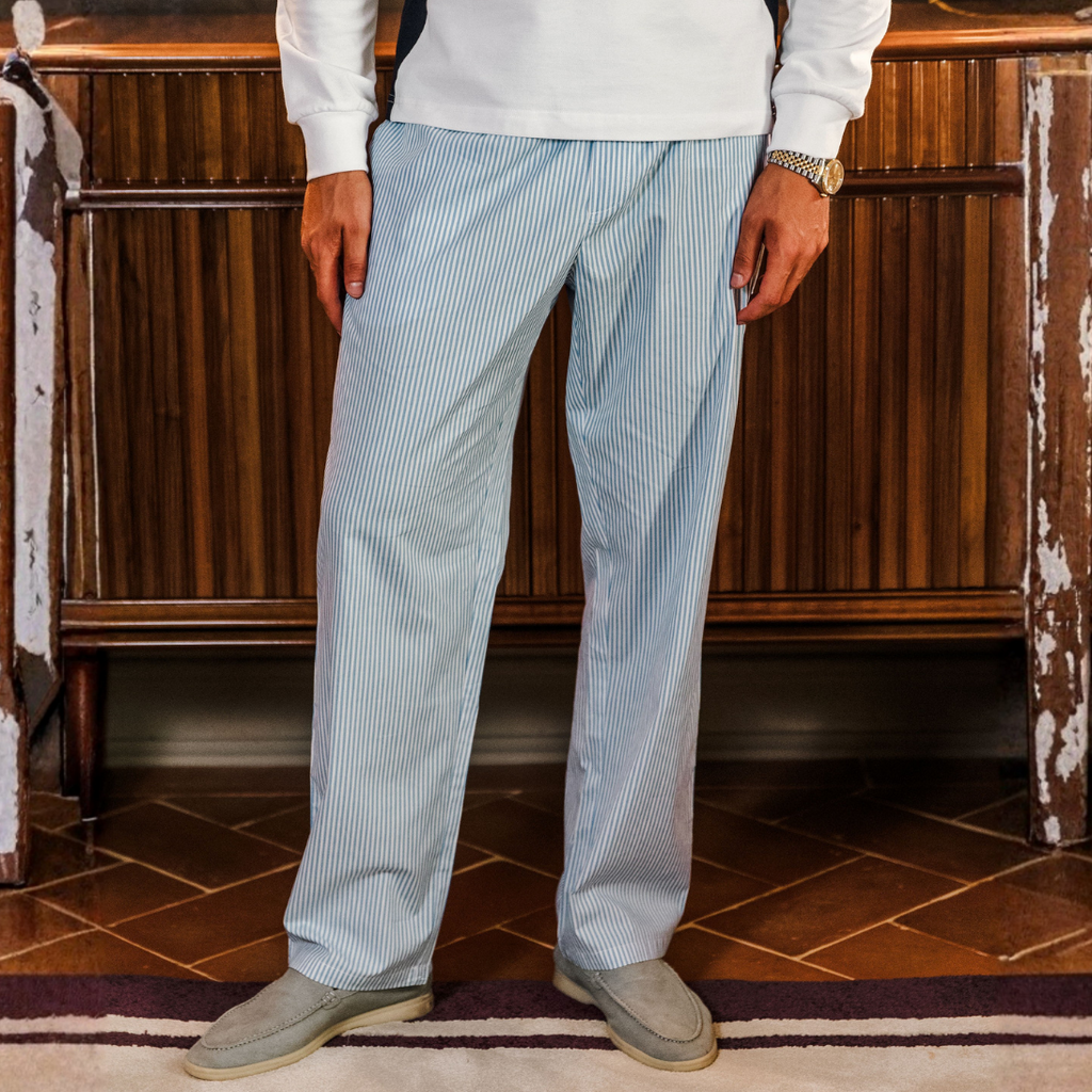 Linen Bayside Trousers Striped
