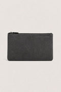 Alcantara Clutch Bag Dark Gray
