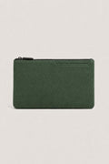 Alcantara Clutch Bag Midnight Green