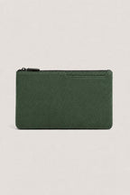 Alcantara Clutch Bag Midnight Green