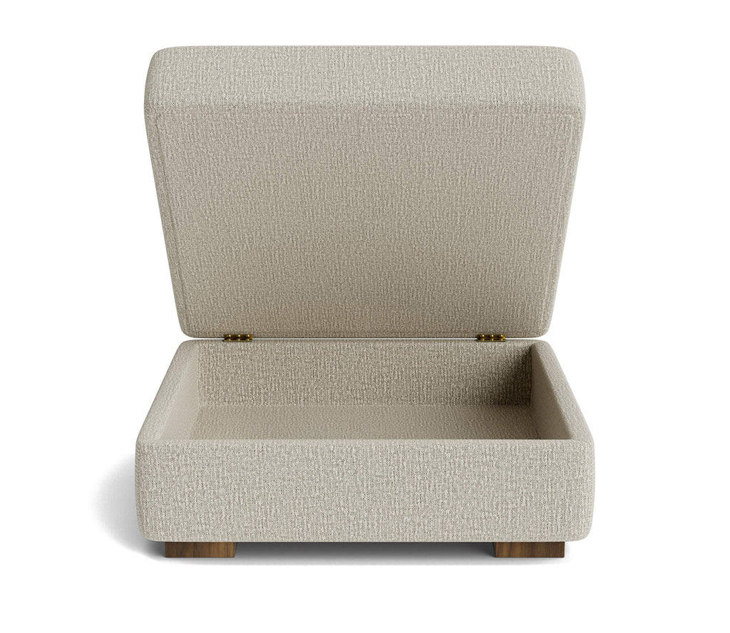Idan Storage Ottoman in Natural Latex