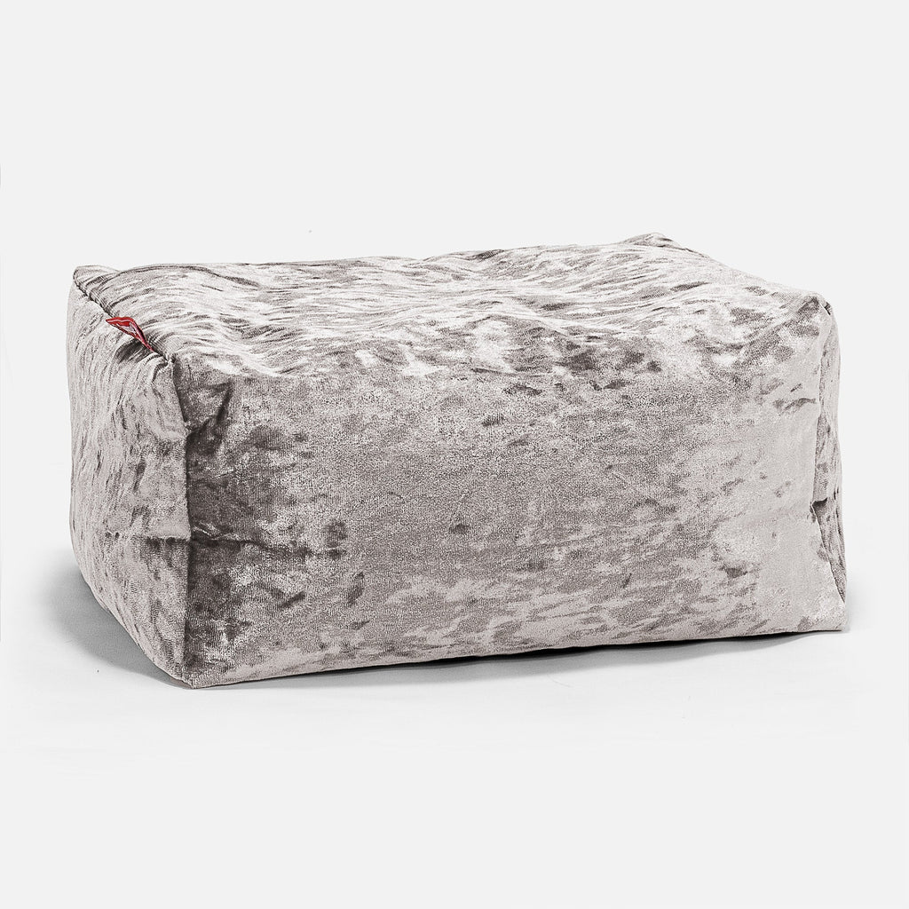 Kleiner Fußhocker Ersatz Bezug - Retro-Samt