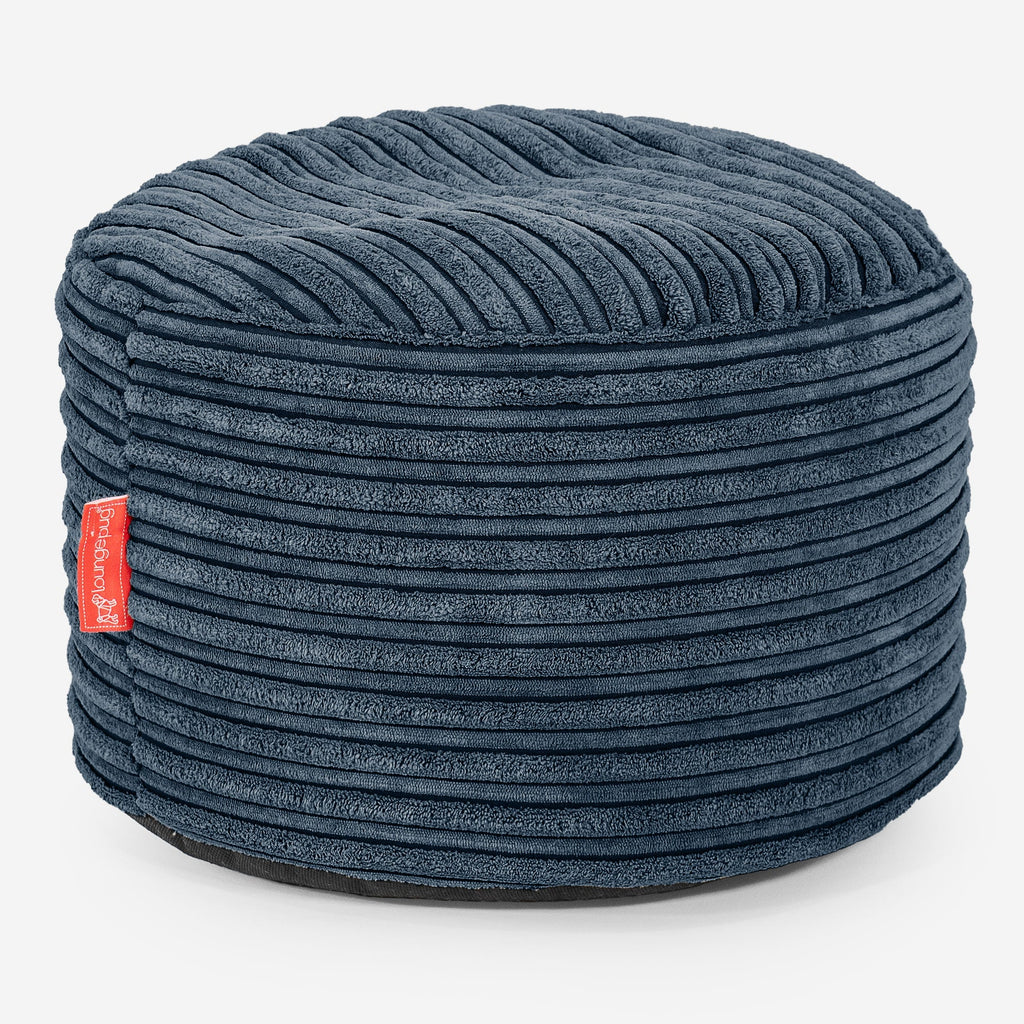 Kleiner runder Fußhocker Ersatz Bezug - Cord