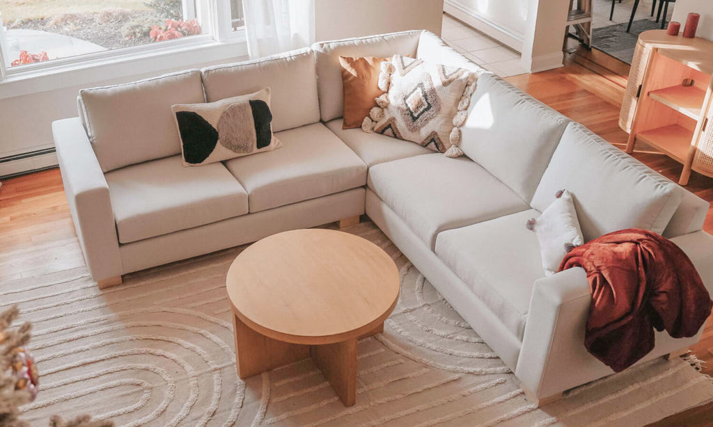 Rio Plush Corner Sectional in Natural Latex