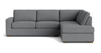 Rio Plush Bumper Sectional in Natural Latex
