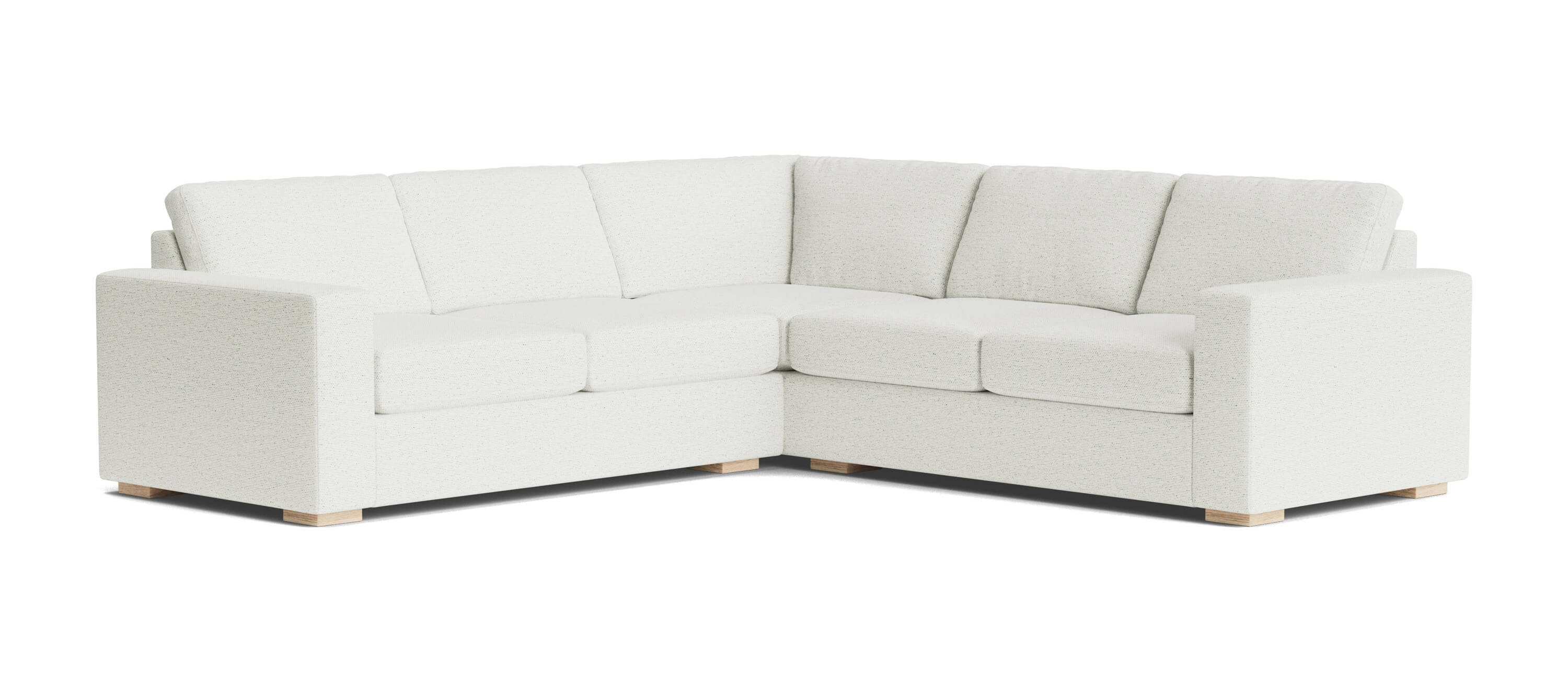 Rio Plush Corner Sectional in Natural Latex