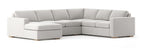 Rio Plush U Sectional in Natural Latex