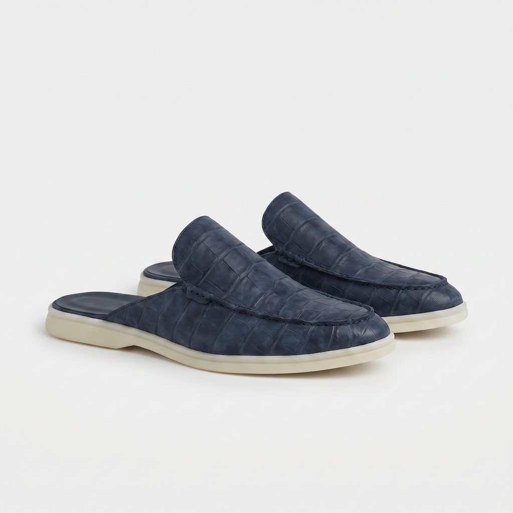 Navy Croco Mule Yacht | LIMITED EDITION