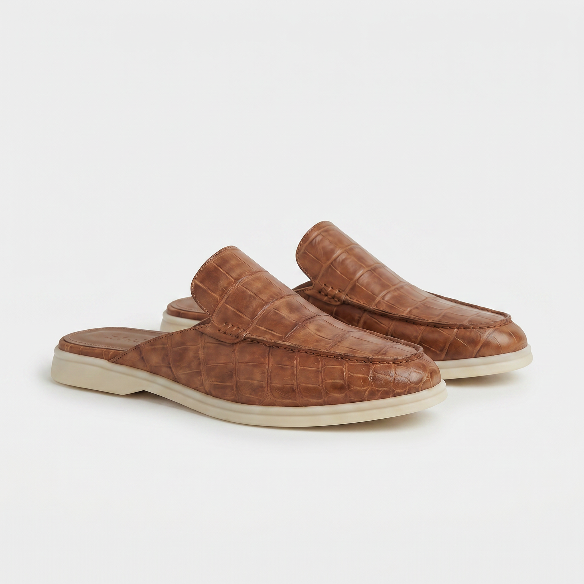 Tan Croco Mule Yacht | LIMITED EDITION