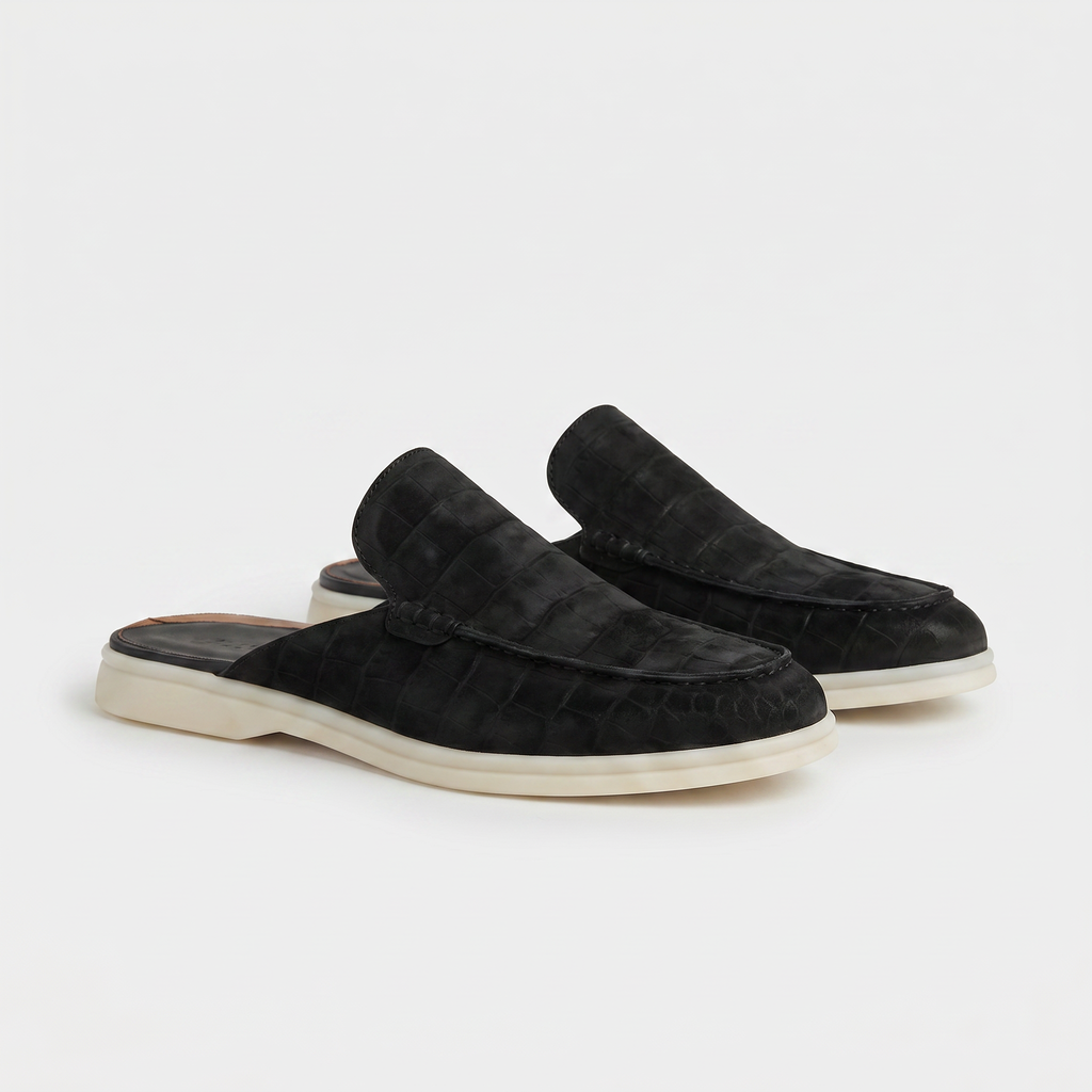 Black Croco Mule Yacht | LIMITED EDITION