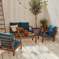 Ushuaia Salon de jardin bois d'acacia 4 places